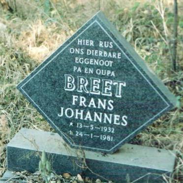 BREET Frans Johannes 1932-1981