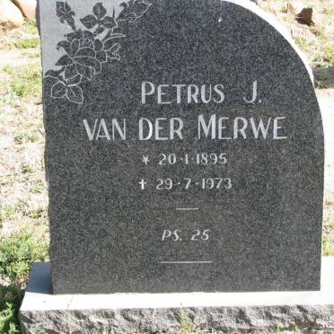 MERWE Petrus J., van der 1895-1973