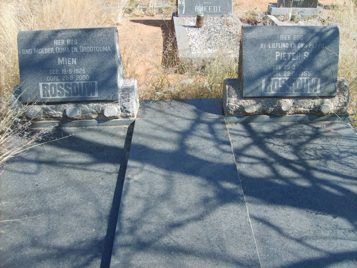 ROSSOUW Pieter S. 1922-1955 &amp; Mien 1926-2000