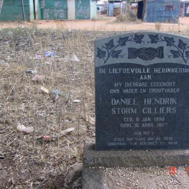 CILLIERS Daniel Hendrik Storm 1894-1963