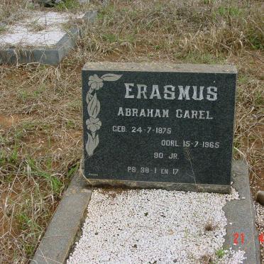 ERASMUS Abraham Carel 1875-1965