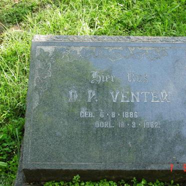 VENTER D.P. 1886-1962