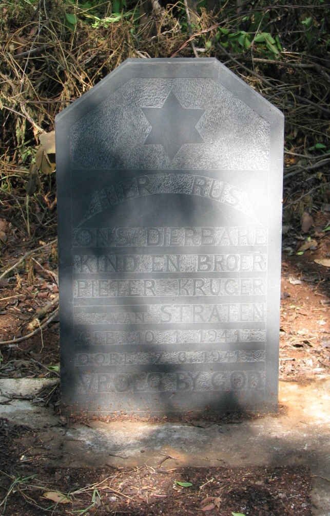 STRATEN Pieter Kruger, van 1941-1941