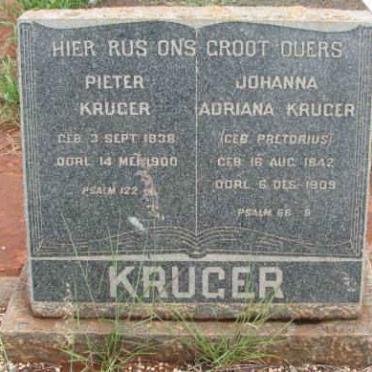 KRUGER Pieter 1838-1900 &amp; Johanna Adriana PRETORIUS 1842-1909