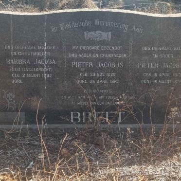 BREET Pieter Jacobus 1885-1963 &amp; Barbra Jacoba ENGELBRECHT 1892-  :: BREET Pieter Jacobus 1913-1935