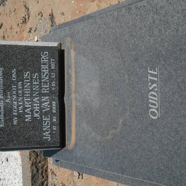 RENSBURG Marthinus Johannes, Janse van 1909-1977