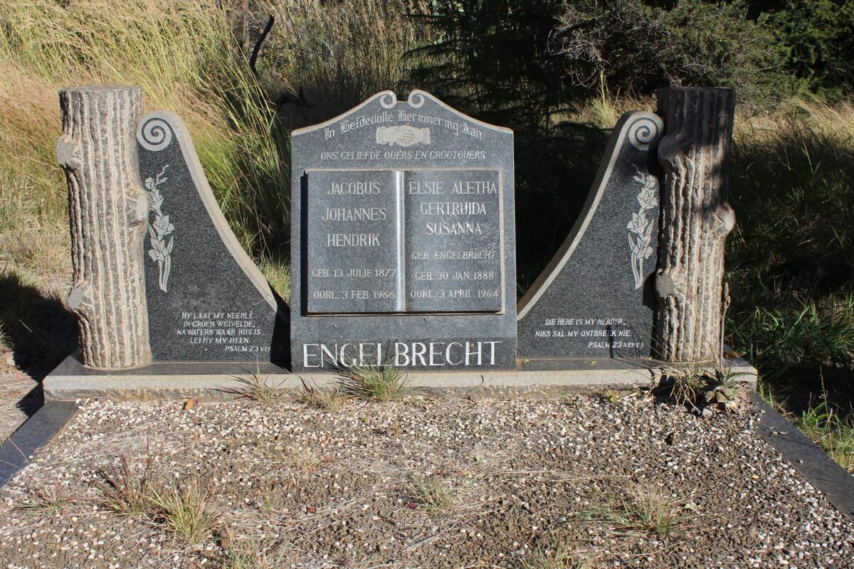 ENGELBRECHT Jacobus Johannes Hendrik 1877-1966 & Elsie Aletha Gertruida Susanna ENGELBRECHT 1888-1964
