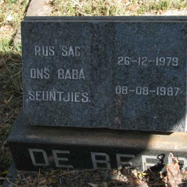 BEER Baba, de  -1979 :: DE BEER  Baba  -1987