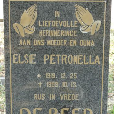 BEER Elsie Petronella, de 1919-1999