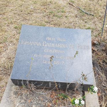 BEER Johanna Catharina, de nee BOTHA 1899-1956