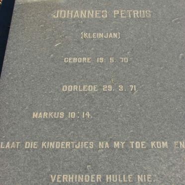 SMIT Johannes Petrus 1970-1971