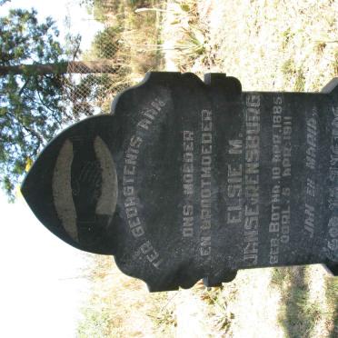 RENSBURG Elsie M., Janse v. nee BOTHA 18?5-1911