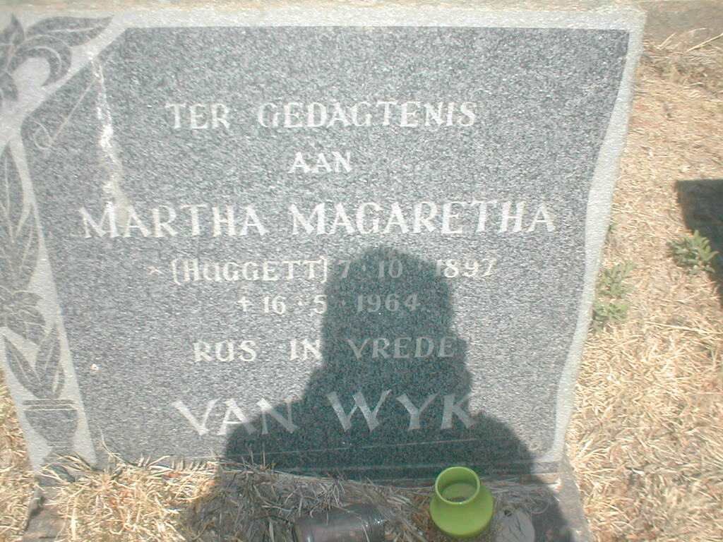 WYK Martha Magaretha, van nee HUGGETT 1897-1964