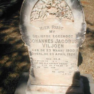 VILJOEN Johannes Jacobus 1900-1926