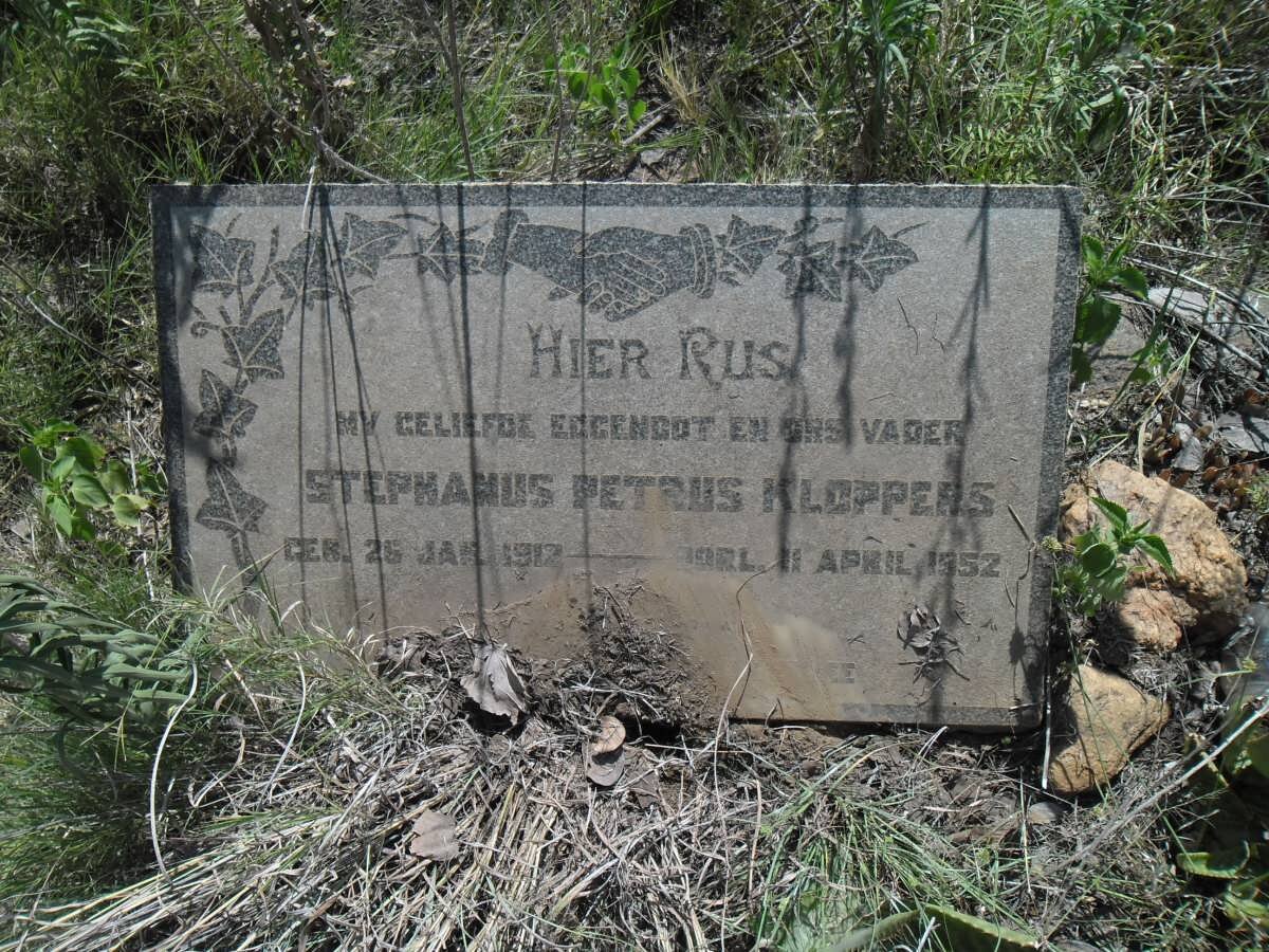 KLOPPERS Stephanus Petrus 1912-1952