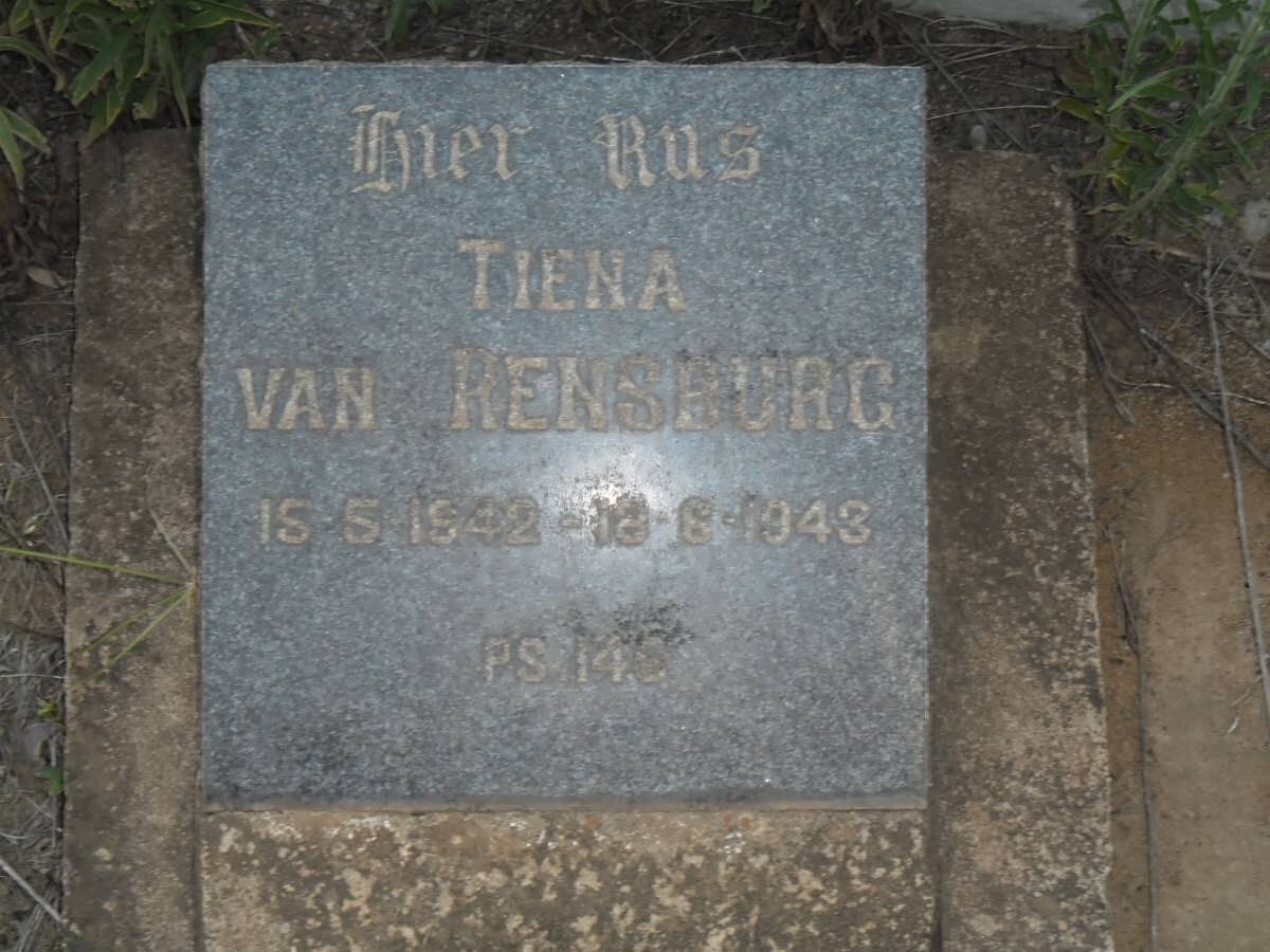 RENSBURG Tiena, van 1942-1943
