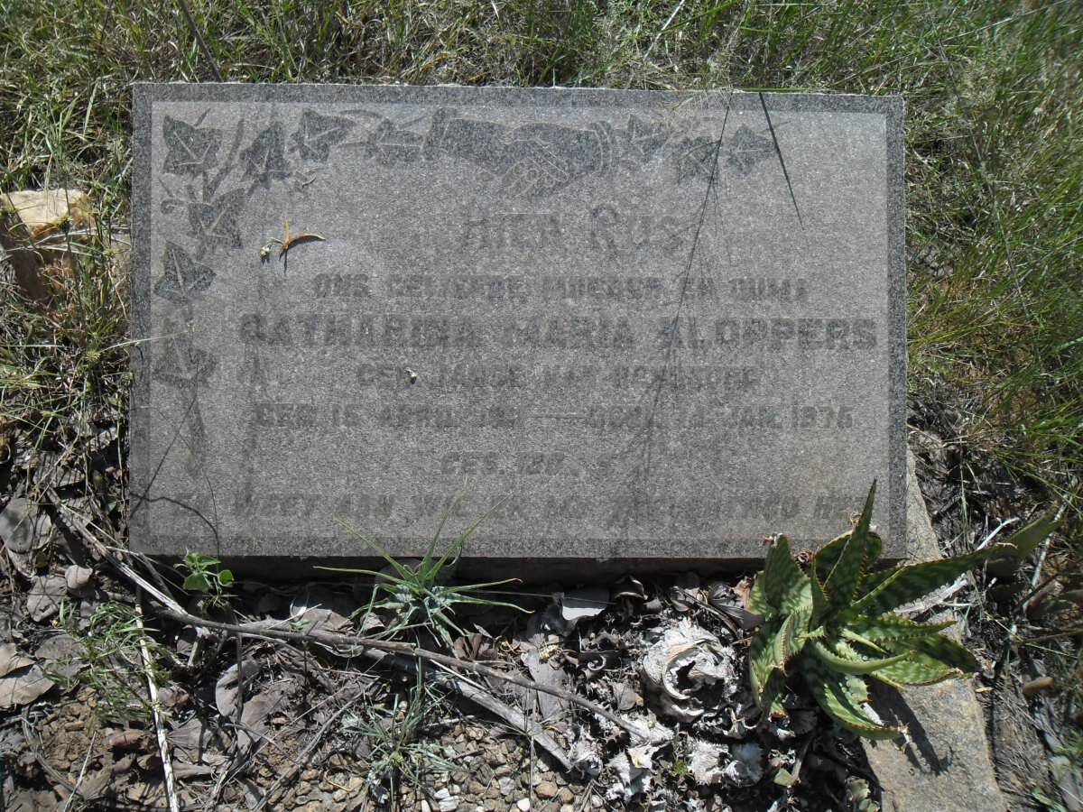 KLOPPERS Catharina Maria nee JANSE VAN RENSBURG -1975
