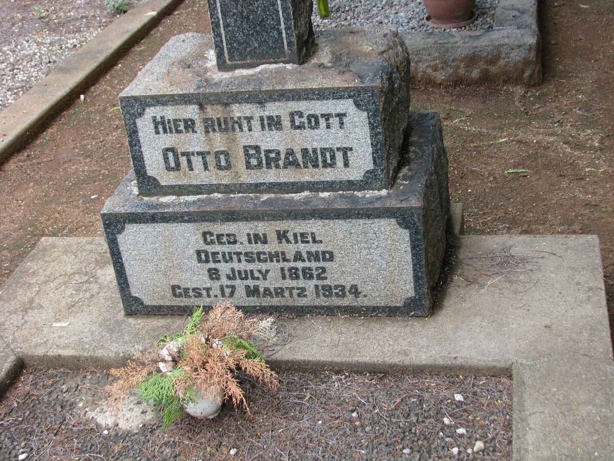 BRANDT Otto 1862-1934