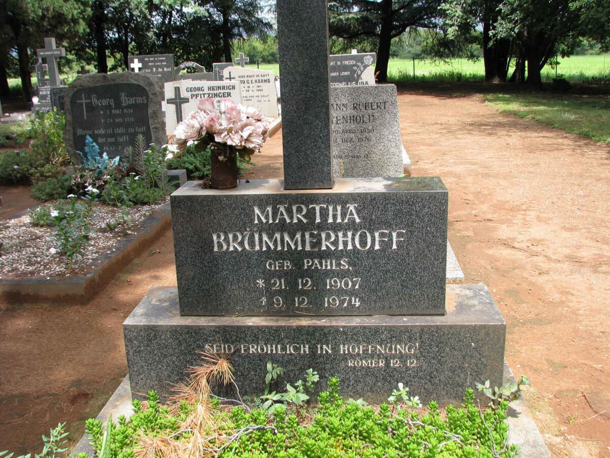 BRUMMERHOFF Martha nee PAHLS 1907-1974