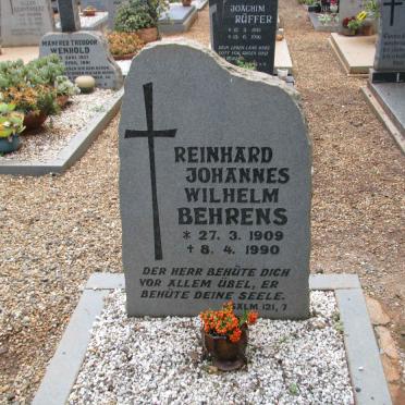 BEHRENS Reinhard Johannes Wilhelm 1909-1990