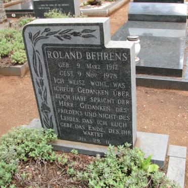 BEHRENS Roland 1917-1978