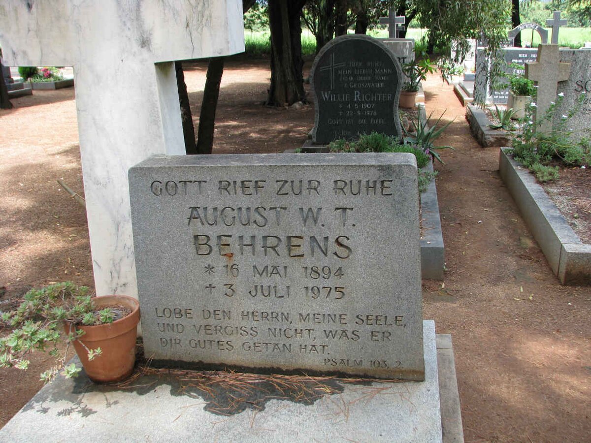 BEHRENS August W.T. 1894-1975