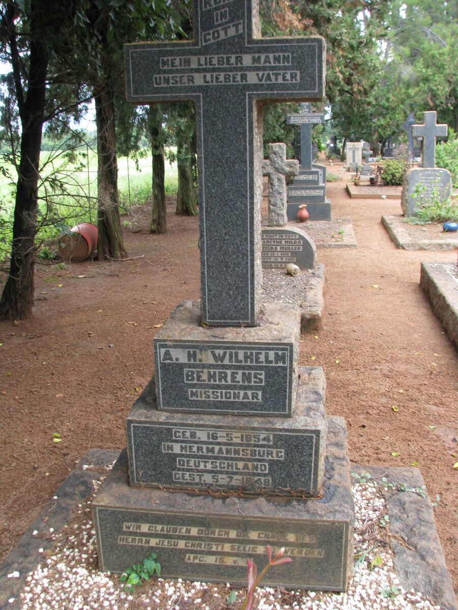 BEHRENS A.H. Wilhelm 1854-1948