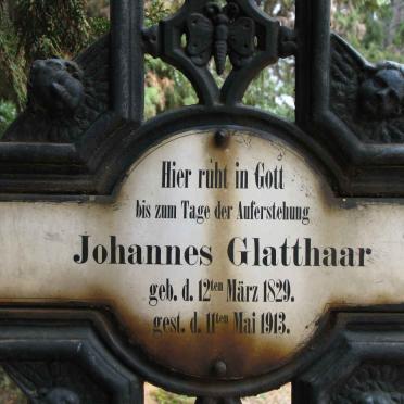 GLATTHAAR Johannes 1829-1913