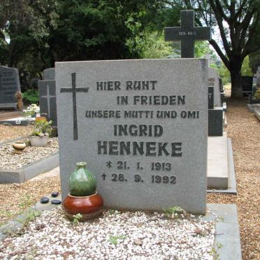 HENNEKE Ingrid 1913-1992