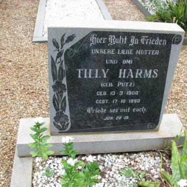 HARMS Tilly nee PUTZ 1900-1990