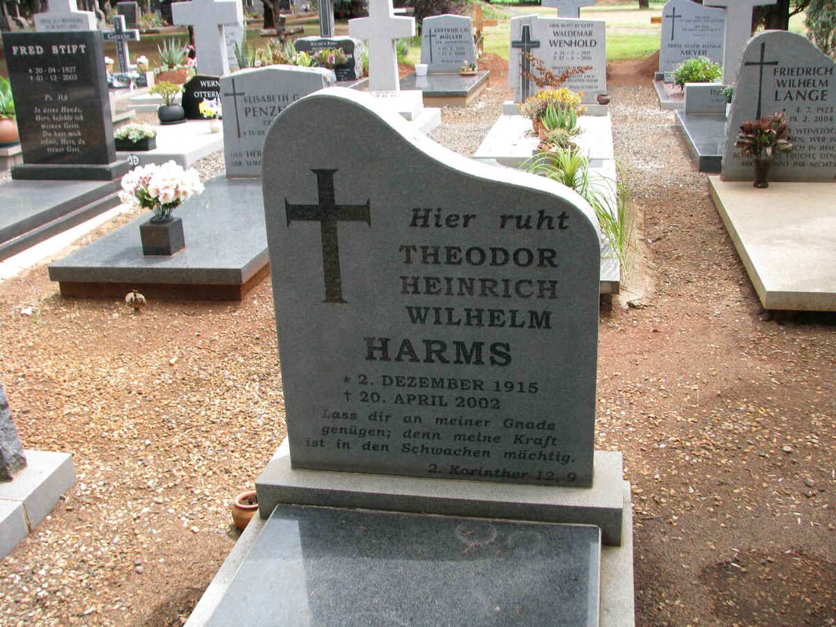 HARMS Theodor Heinrich Wilhelm 1915-2002