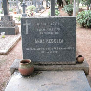 KESSLER Anna nee HENNEBERG 1876-1952