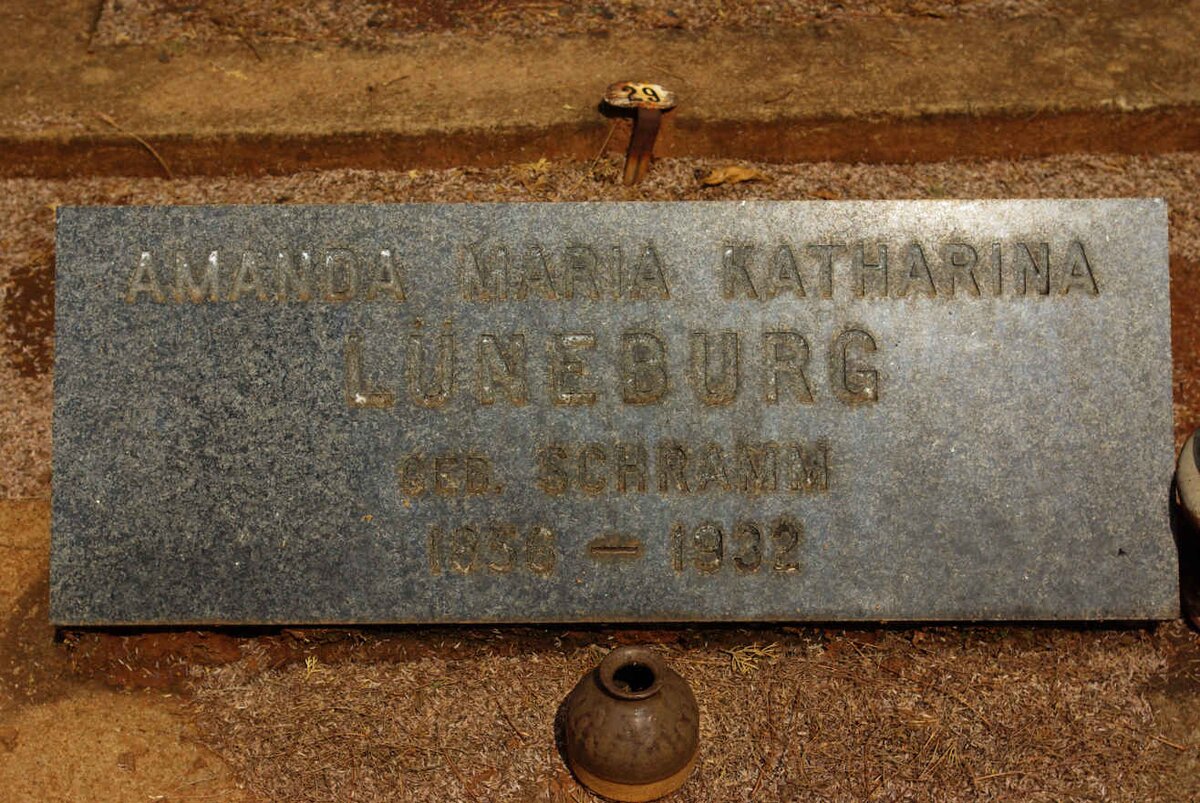 LUNEBURG Amanda Maria Katharina nee SCHRAMM 1856-1932