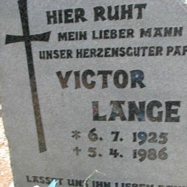 LANGE Victor 1925-1986