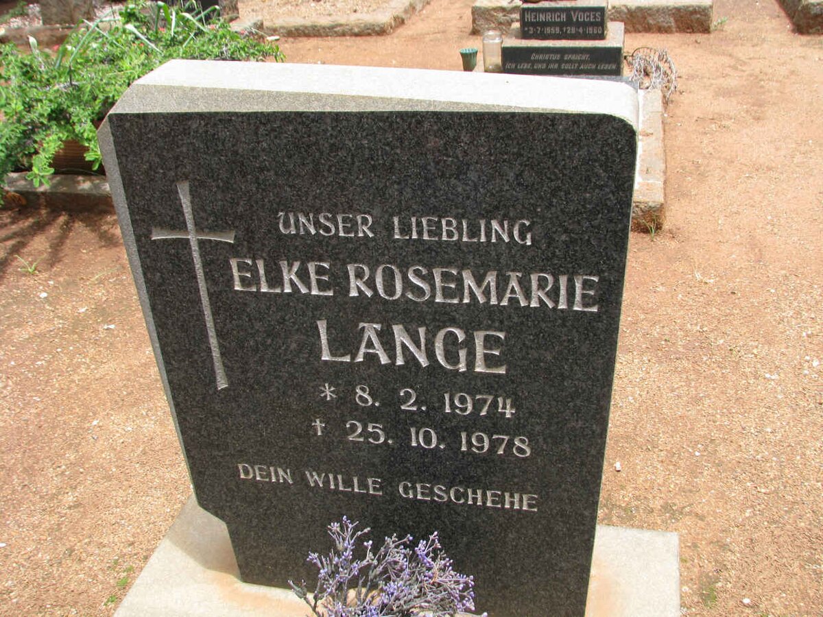 LANGE Elke Rosemarie 1974-1978