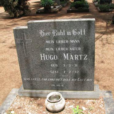 MARTZ Hugo 1931-1972