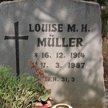 MÜLLER Louise M.H. 1914-1987