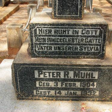 MUHL Peter R. 1904-1932