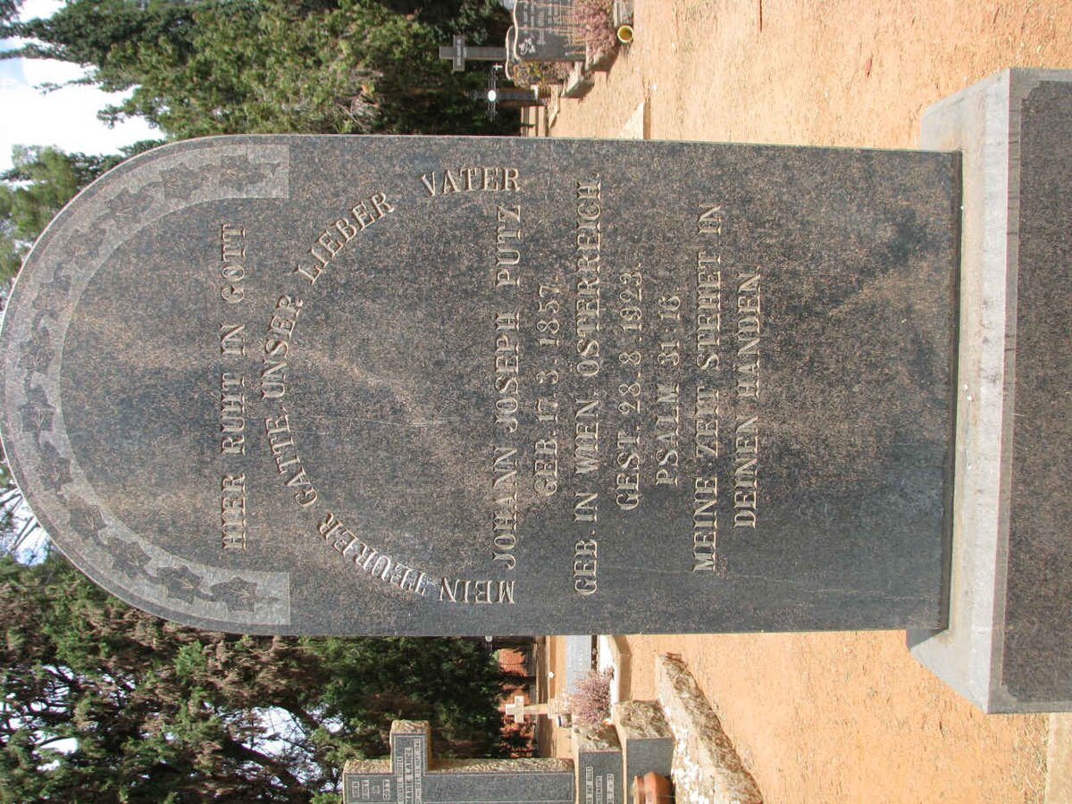 PUTZ Johann Joseph 1857-1923