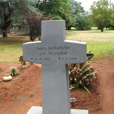 SCHLOTFELDT Lydia nee WESTPHAL 1926-2008
