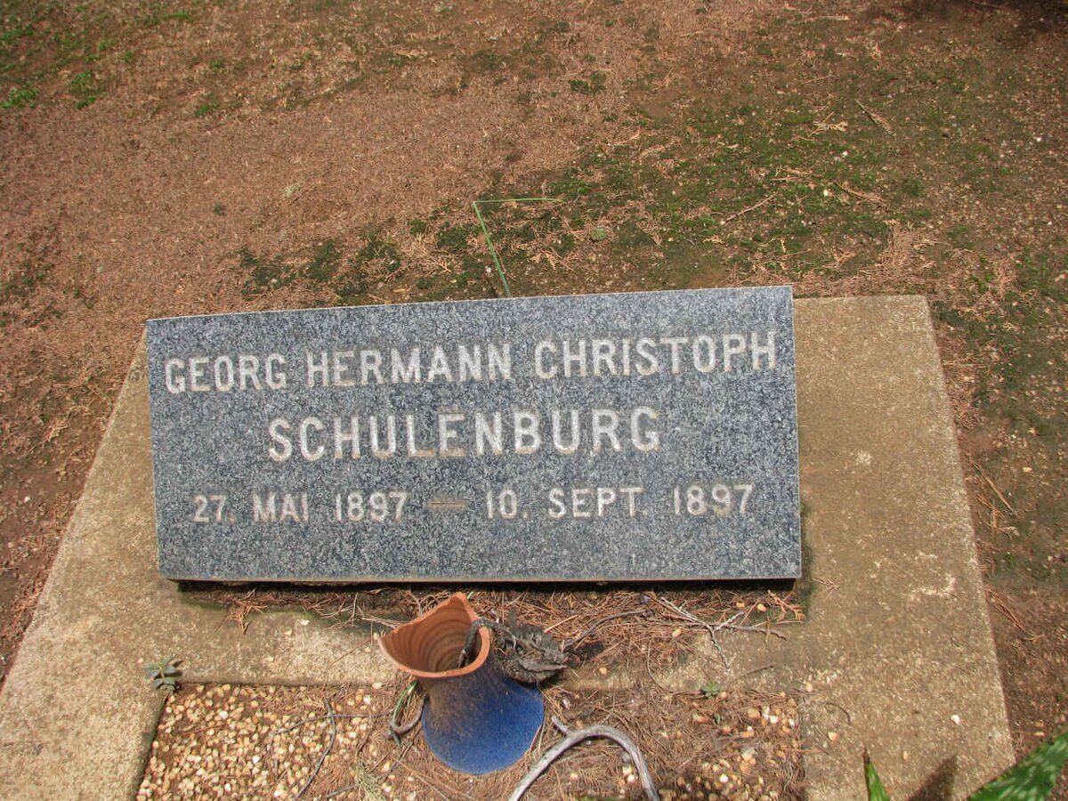 SCHULENBURG Georg Hermann Christoph 1897-1897