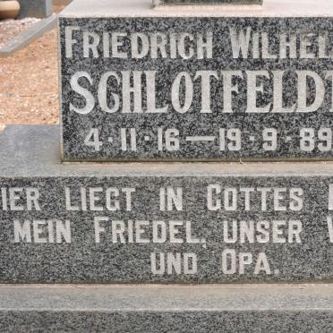 SCHLOTFELDT Friedrich Wilhelm 1916-1989
