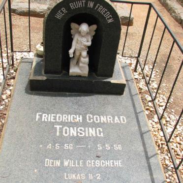 TONSING Friedrich Conrad 1956-1956