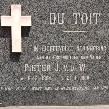 TOIT Pieter J.v.d.W., du 1924-1969