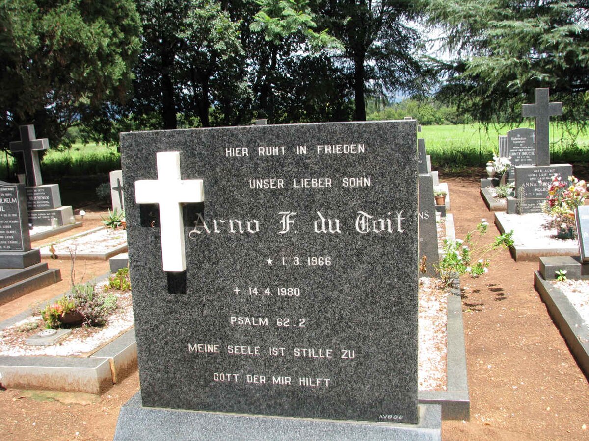TOIT Arno F., du 1966-1980