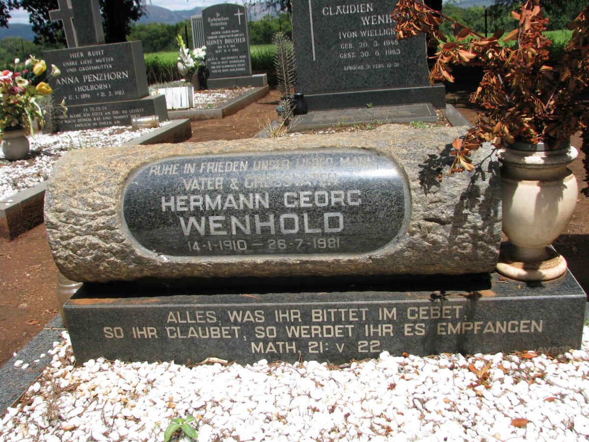 WEINHOLD Hermann Georg 1910-1981