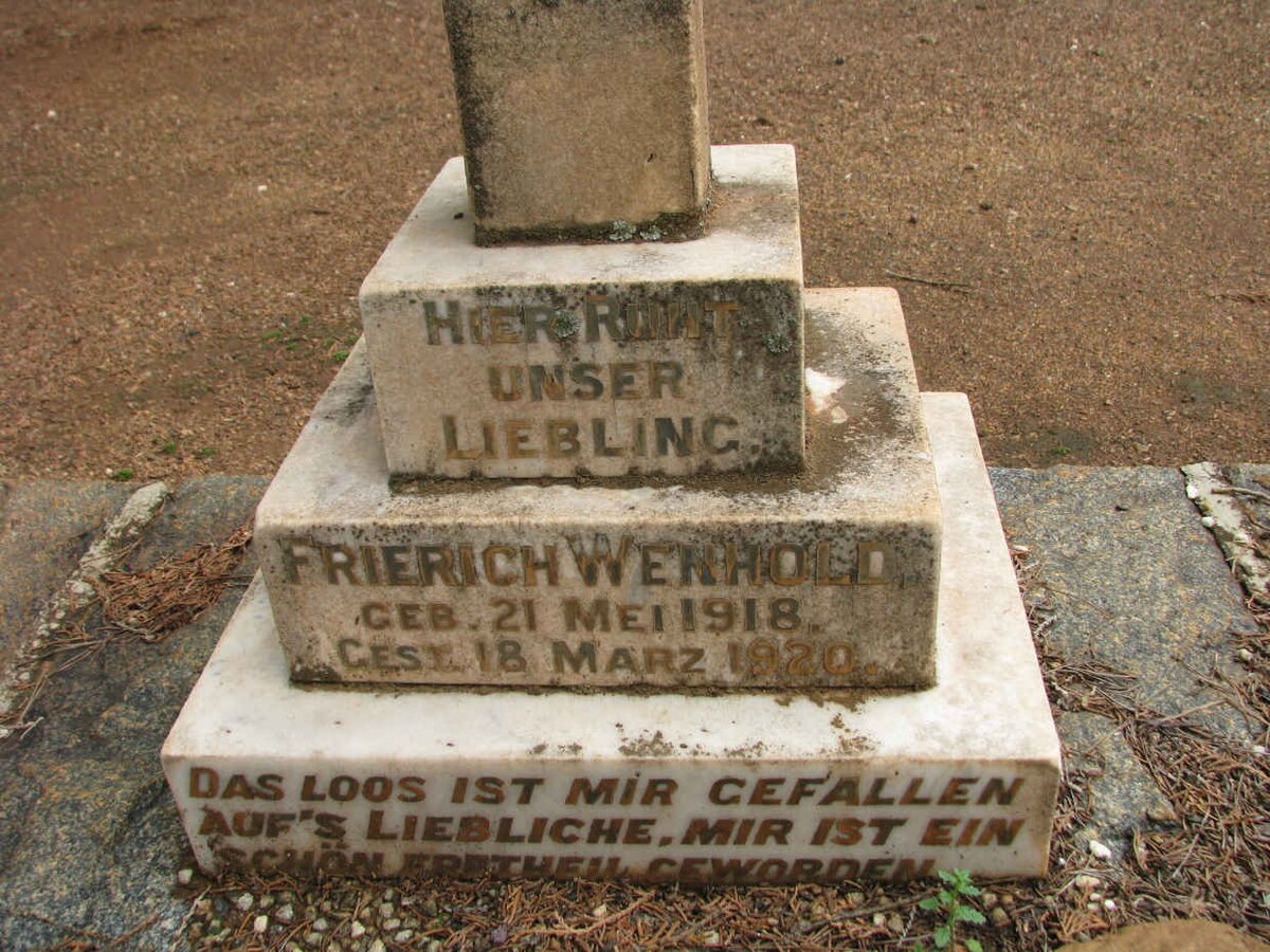 WENHOLD Frierich 1918-1920