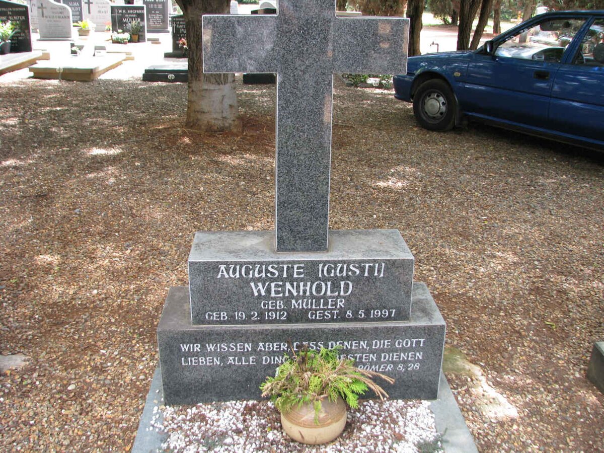 WENHOLD Auguste nee MULLER 1912-1997