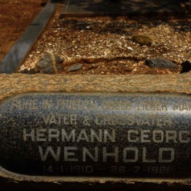 WENHOLD Hermann Georg 1910-1981