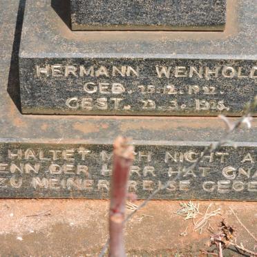 WENHOLD Hermann 1922-1925